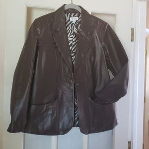 Leather lined jacket